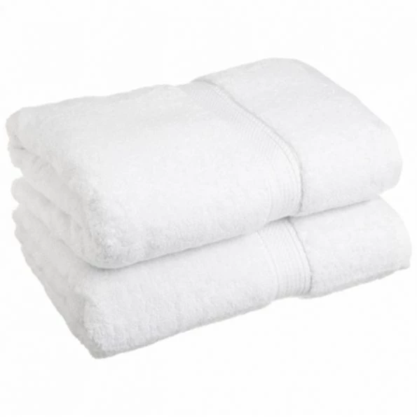 Superior 900GSM Egyptian Cotton 2-Piece Bath Towel Set White 1 900GSM Egyptian Cotton 2-Piece Bath Towel Set White