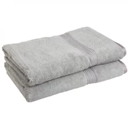 Superior Egyptian Cotton 2-Piece Bath Sheet Set Silver