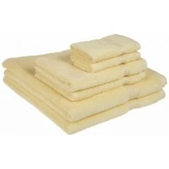 Superior Egyptian Cotton 6-Piece Towel Set Canary