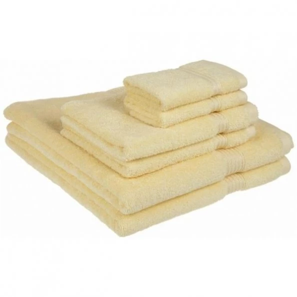 Superior Egyptian Cotton 6-Piece Towel Set Canary