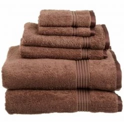 Superior Egyptian Cotton 6-Piece Towel Set Mocha