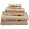 Superior Egyptian Cotton 6-Piece Towel Set Taupe