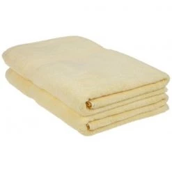 Superior Egyptian Cotton 2-Piece Bath Sheet Set Canary