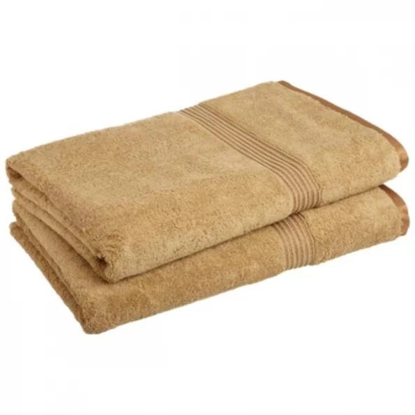 Superior Egyptian Cotton 2-Piece Bath Sheet Set Toast