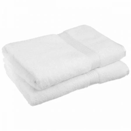 Superior Egyptian Cotton 2-Piece Bath Sheet Set White