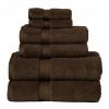 Superior 900GSM Egyptian Cotton 6-Piece Towel Set Chocolate