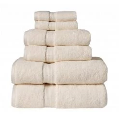 900GSM Egyptian Cotton 6-Piece Towel Set Cream