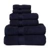 Superior 900GSM Combed Cotton 6-Piece Towel Set Navy Blue
