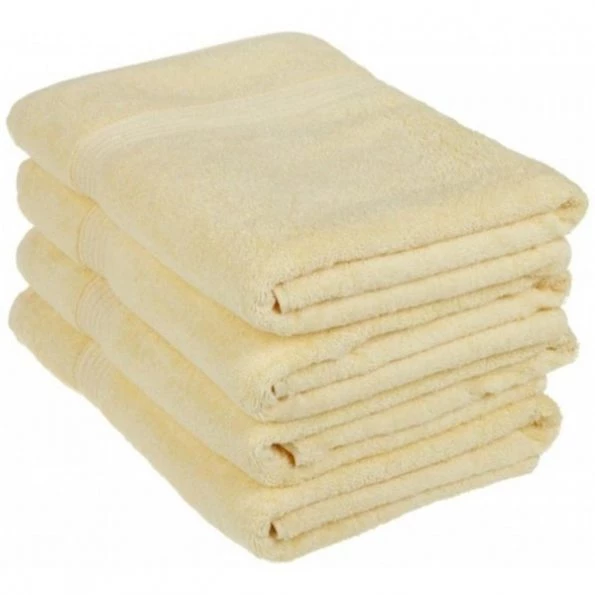 Superior Egyptian Cotton 4-Piece Bath Towel Set Canary