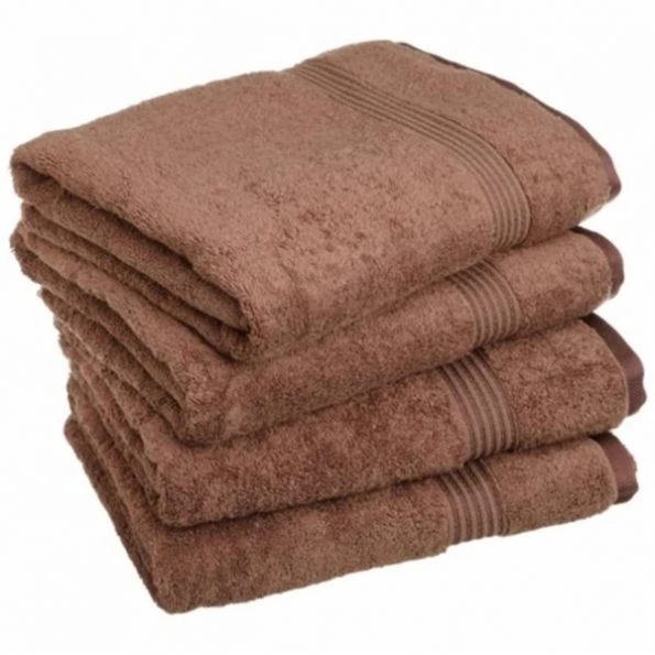 Superior Egyptian Cotton 4-Piece Bath Towel Set Mocha