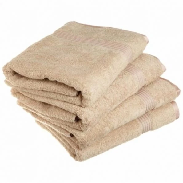 Superior Egyptian Cotton 4-Piece Bath Towel Set Taupe