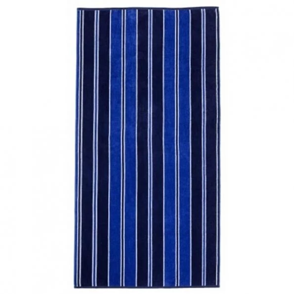 Superior BEACH-AQUAST-BLUE Superior Collection Luxurious Oversized Jacquard Cotton Beach Towels – Aqua Stripes