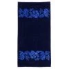 Superior BEACH-FLOWERS-NAVY Superior Collection Luxurious Oversized Jacquard Cotton Beach Towels - Cool Checks