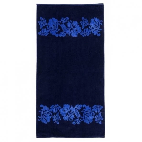 Superior BEACH-FLOWERS-NAVY Superior Collection Luxurious Oversized Jacquard Cotton Beach Towels – Cool Checks