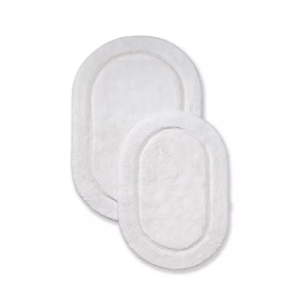 Superior BATHRUG-OV2PC-WH Cotton Oval Bath Rug Set - White; 2 Pieces 1 Superior BATHRUG-OV2PC-WH Cotton Oval Bath Rug Set – White; 2 Pieces