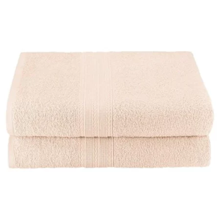 Superior EF-BSHEET IV Eco-Friendly 100 Percent Ringspun Cotton Bath Sheet Towel Set - Ivory; 2 Pieces