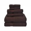 Superior ZT 6 PC SET EX Zero Twist Cotton Towel Set - Expresso; 6 Pieces