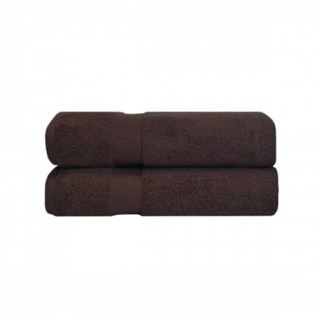 Superior ZT BTOWEL EX Zero Twist Cotton Bath Towel Set - Expresso; 2 Pieces