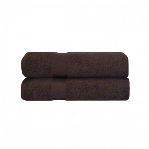 Superior ZT BTOWEL EX Zero Twist Cotton Bath Towel Set – Expresso; 2 Pieces