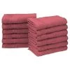 Superior EF-FACE RW Eco-Friendly 100 Percent Ringspun Cotton Face Towel Set - Rosewood; 12 Pieces