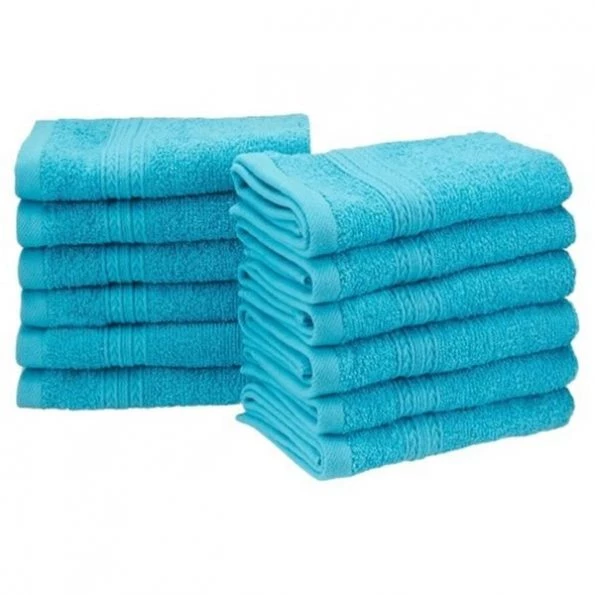Superior EF-FACE TQ Eco-Friendly 100 Percent Ringspun Cotton Face Towel Set - Turquoise; 12 Pieces 1 Superior EF-FACE TQ Eco-Friendly 100 Percent Ringspun Cotton Face Towel Set – Turquoise; 12 Pieces