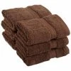 Superior 900GSM Egyptian Cotton 6-Piece Face Towel Set Chocolate