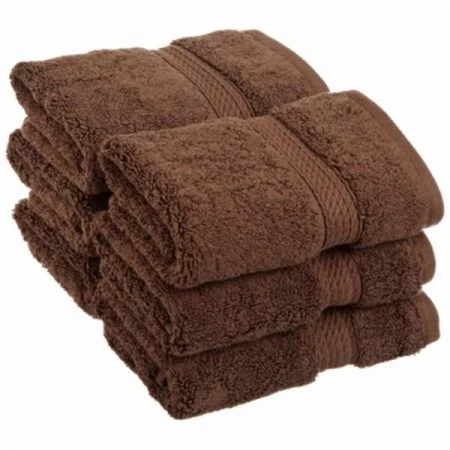 Superior 900GSM Egyptian Cotton 6-Piece Face Towel Set Chocolate