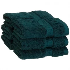 900GSM Egyptian Cotton 6-Piece Face Towel Set Teal