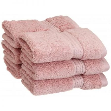 Superior 900GSM Egyptian Cotton 6-Piece Face Towel Set Tea Rose