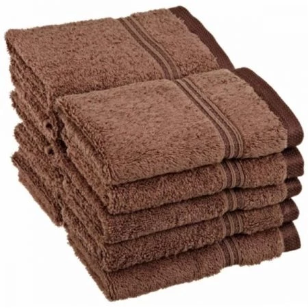 Superior Egyptian Cotton 10-Piece Face Towel Set Mocha