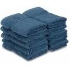 Superior Egyptian Cotton 10-Piece Face Towel Set Sapphire