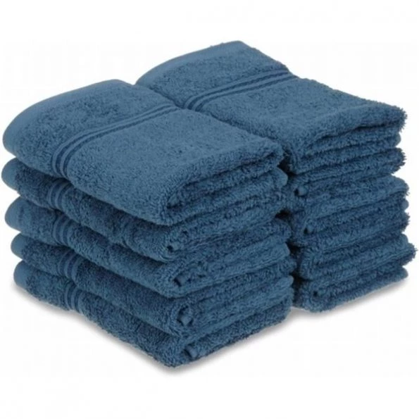 Superior Egyptian Cotton 10-Piece Face Towel Set Sapphire 1 Superior Egyptian Cotton 10-Piece Face Towel Set Sapphire