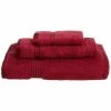 Superior Egyptian Cotton 3-Piece Towel Set Burgundy