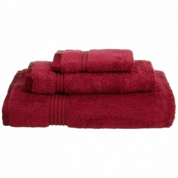 Superior Egyptian Cotton 3-Piece Towel Set Burgundy