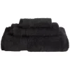 Superior Egyptian Cotton 3-Piece Towel Set Black