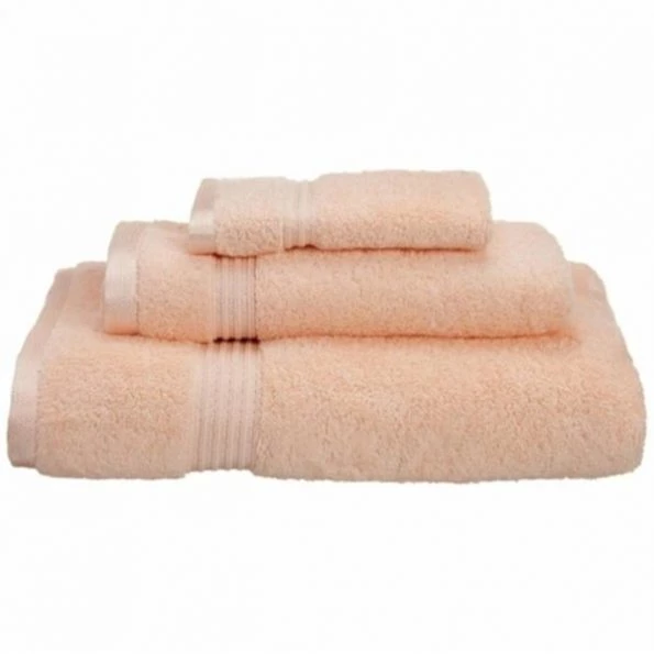 Superior Egyptian Cotton 3-Piece Towel Set Peach