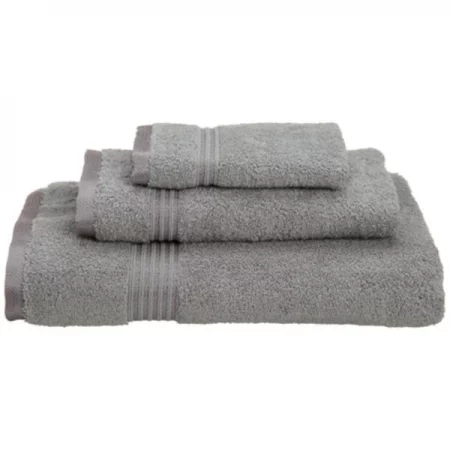 Superior Egyptian Cotton 3-Piece Towel Set Silver