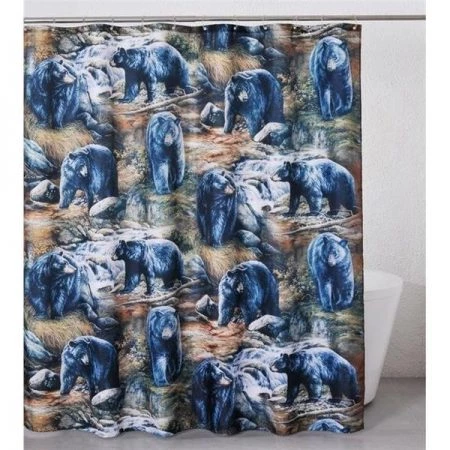 IWGAC 017-2004 Black Bears Shower Curtain