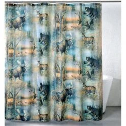 IWGAC 017-2009 Deer & Moose Shower Curtain