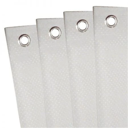 Zenith Products 70in. X 72in. White Fabric Shower Curtain or Liner H20WW