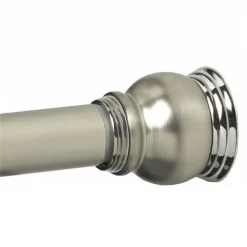 Convenience Concepts Satin Nickel Finial Shower Rod
