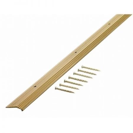 M-D Building Products Inc M-d Products .88in. X 72in. Satin Brass Fluted Carpet Trim 79087