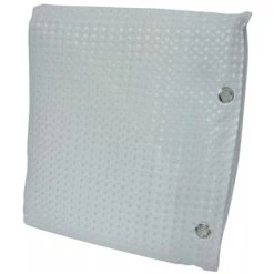 Zenith Products H21WW04 White Luxury Spa Fabric Shower Liner Curtain