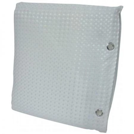 Zenith Products H21WW04 White Luxury Spa Fabric Shower Liner Curtain