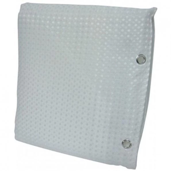 Zenith Products H21WW04 White Luxury Spa Fabric Shower Liner Curtain