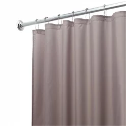 Interdesign 14657 Interdesign 14657 Gray Fabric Waterproof Shower Curtain Liner