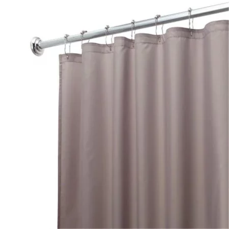 Interdesign 14657 Interdesign 14657 Gray Fabric Waterproof Shower Curtain Liner