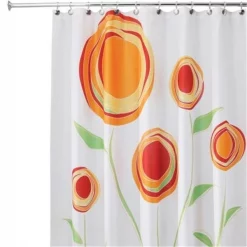 Red & Orange Marigold Shower Curtain