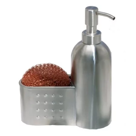 InterDesign 29870 Stainless Steel Soap Pump & Sponge Caddy