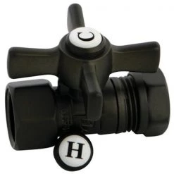 Kingston Brass CC44155ZX Kingston Brass Millennium .5 in. FIP X .5 in. Or .44 in. Slip Joint Straight Valve; Oil Rubbed Bronze